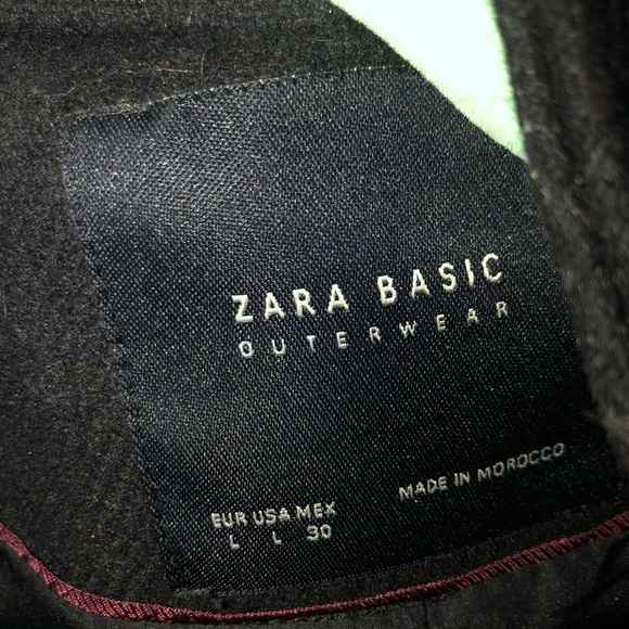 Gorgeous black zara pea coat - Picture 4 of 6